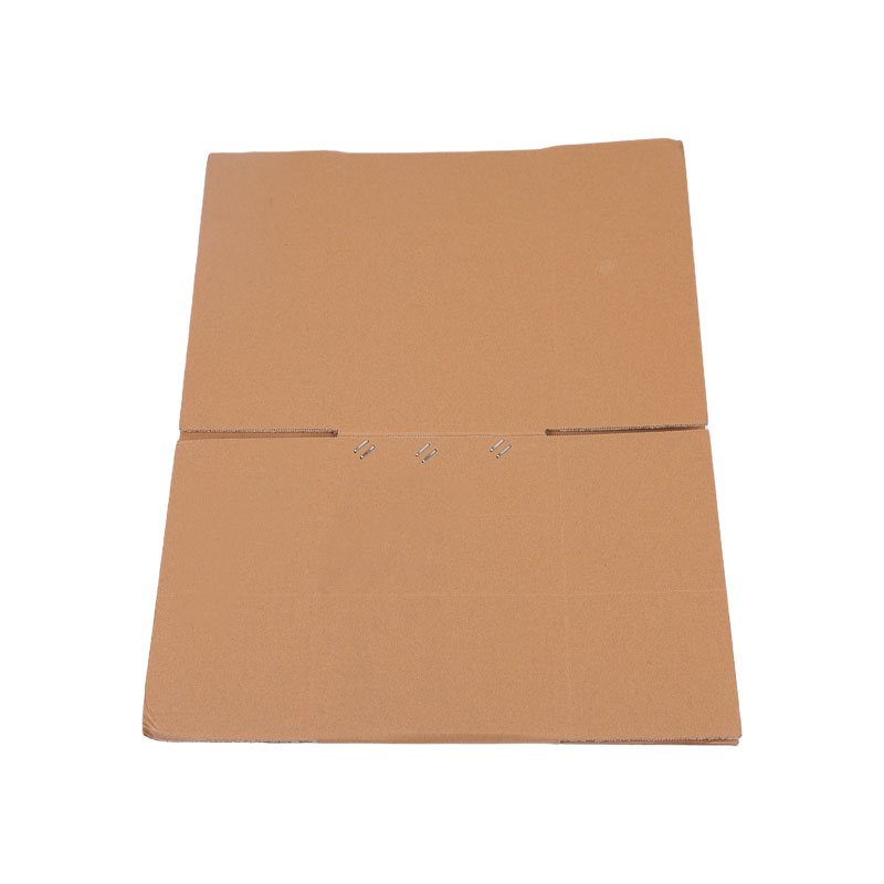 Natural color half-folding corrugated cardboard box