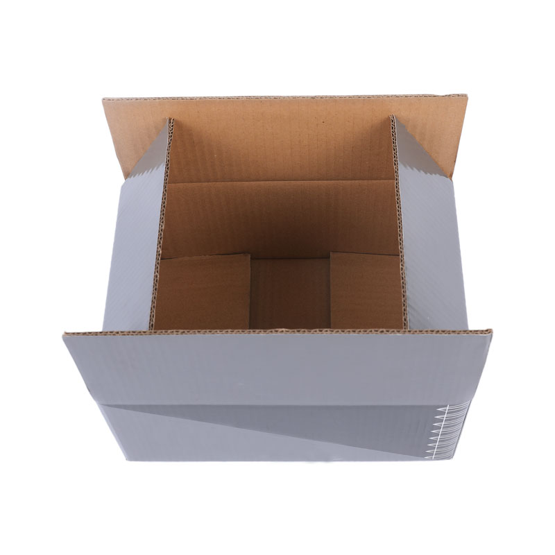 1 color printing film half-folding carton box for packing