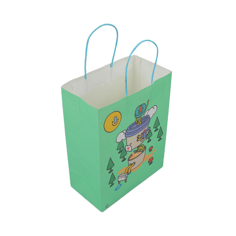 4 color printing paper tote bag with handle